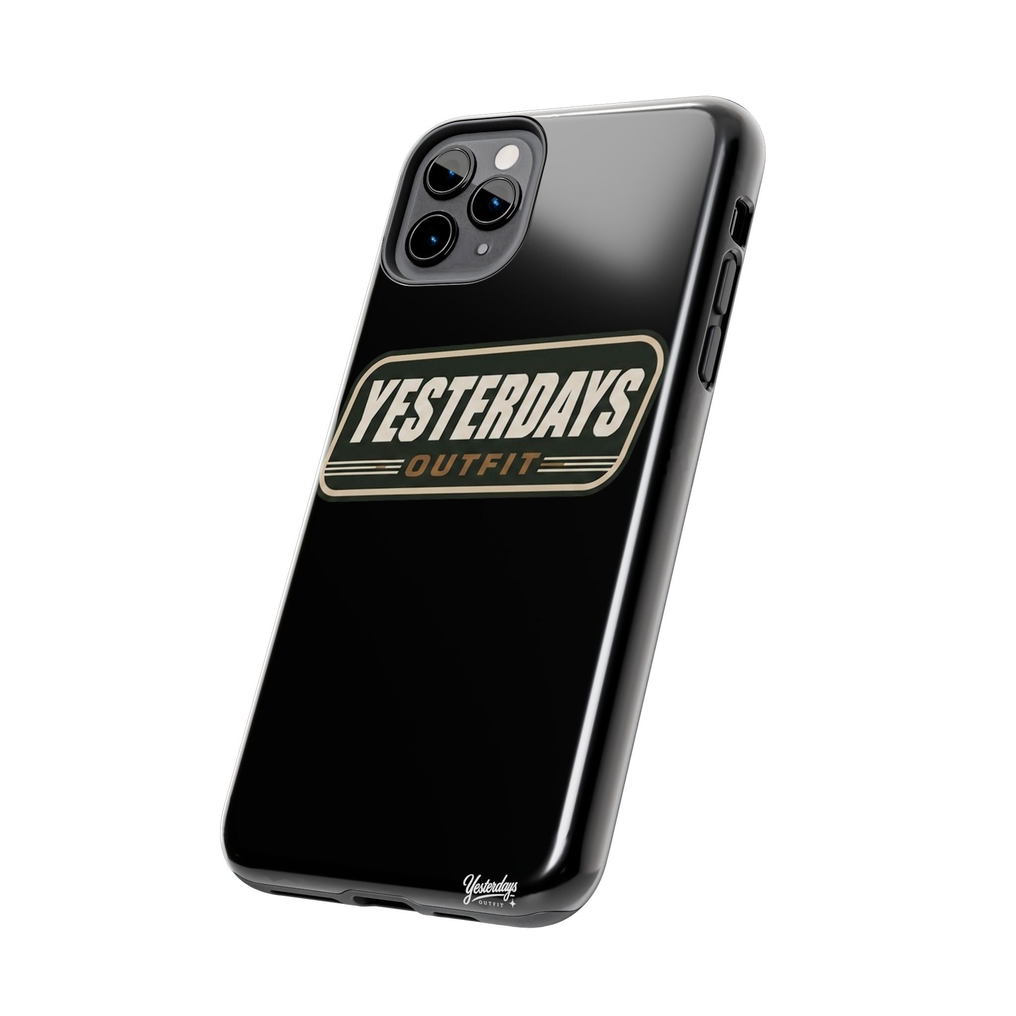 Yesterdays Outfit vintage logo Tough Phone Case | retro badge phone cover