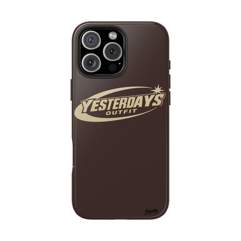 Yesterdays Outfit logo Tough Phone Case | Retro Badge Phone Case