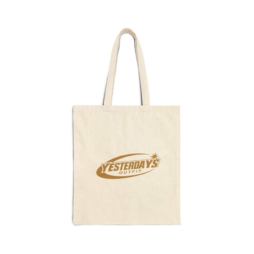 Yesterdays Outfit logo tote bag | Cotton Canvas Tote