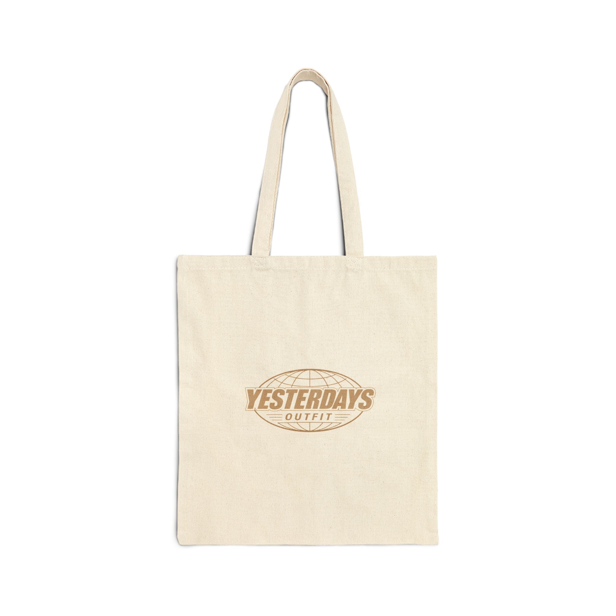 Yesterdays Outfit logo tote bag | Cotton Canvas Tote