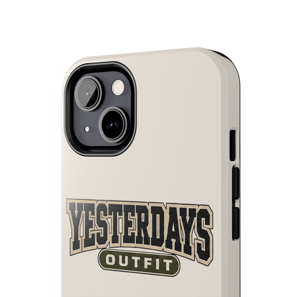 Yesterdays Outfit Phone Case | Retro Collegiate Logo, Tough Phone Case