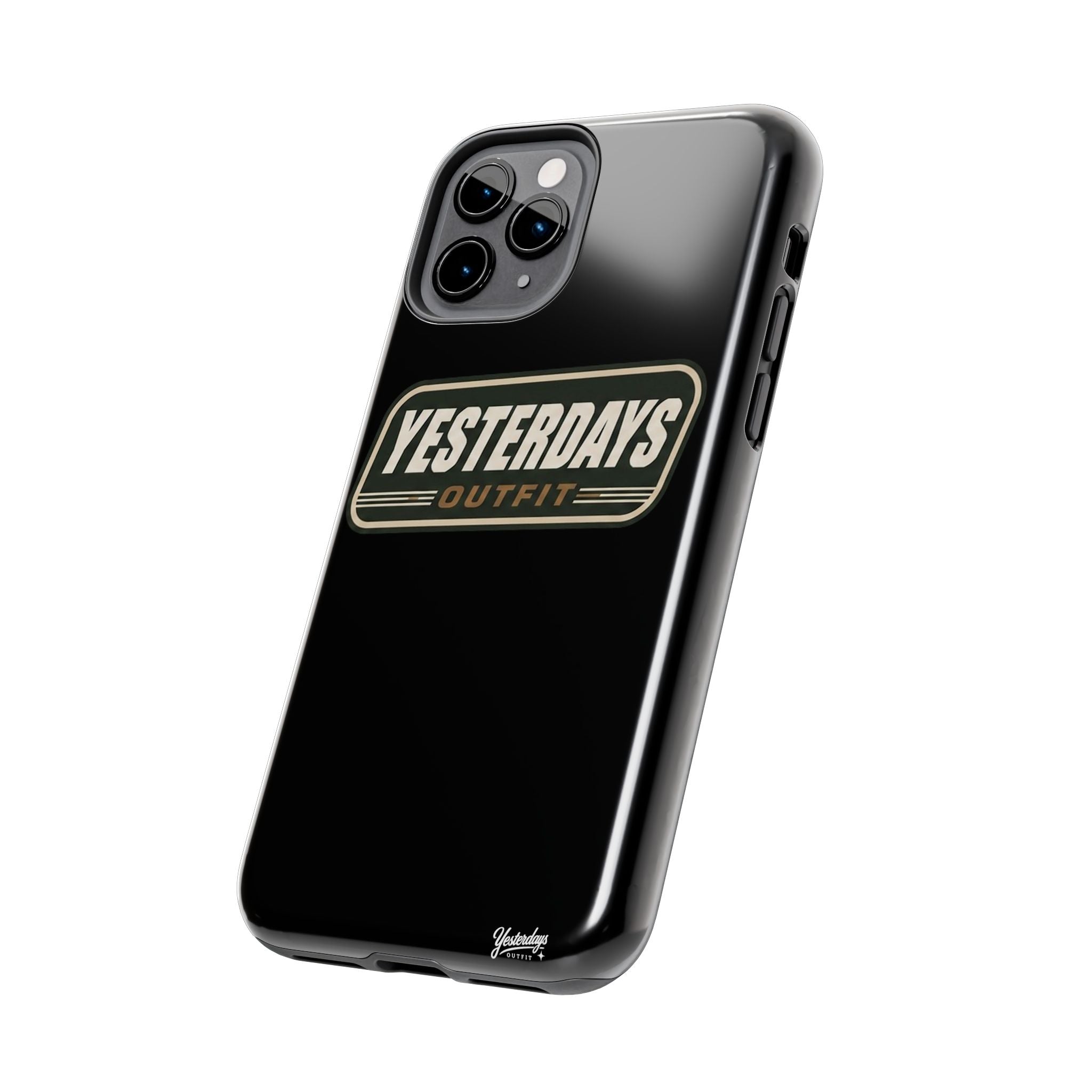 Yesterdays Outfit vintage logo Tough Phone Case | retro badge phone cover