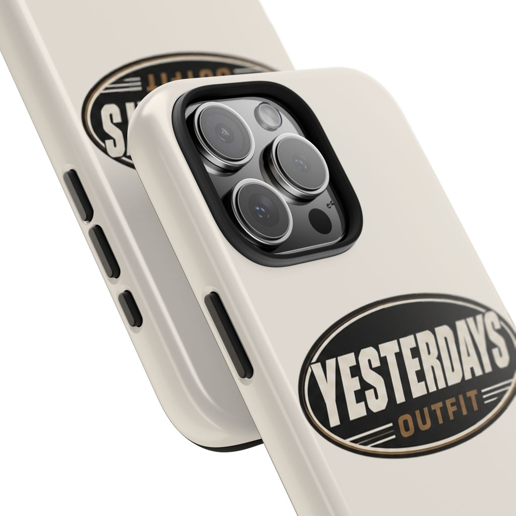 Yesterdays Outfit phone case | Tough Phone Cases, retro oval logo