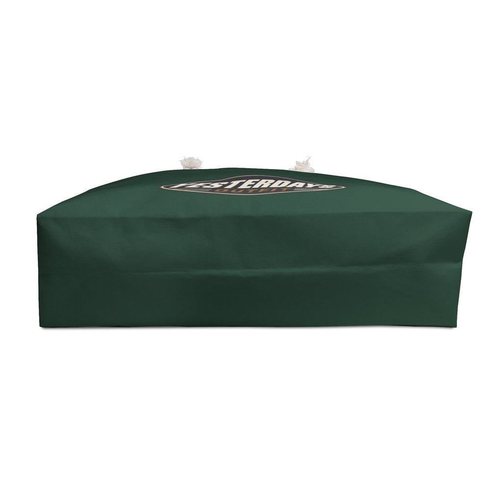 Yesterdays Outfit Logo Weekender Bag | Vintage Oval Logo, Green Canvas