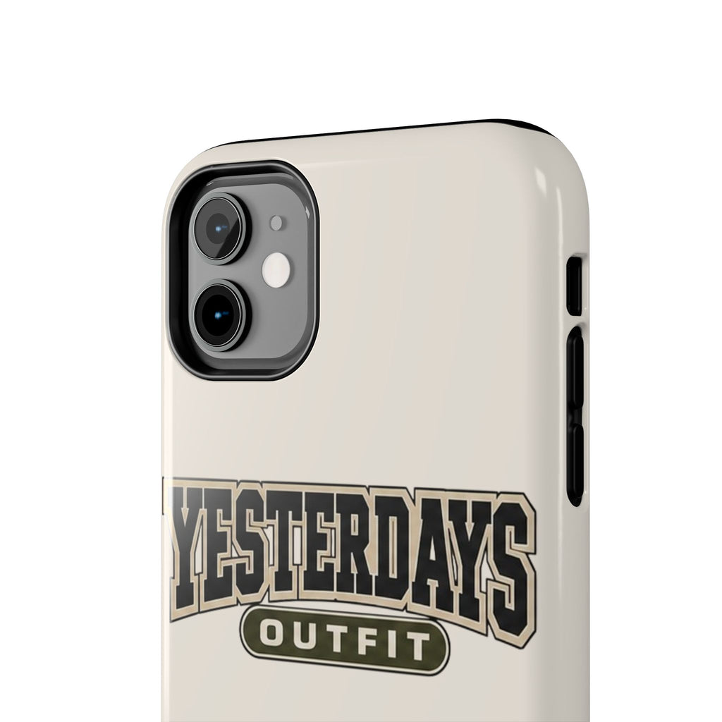 Yesterdays Outfit Phone Case | Retro Collegiate Logo, Tough Phone Case
