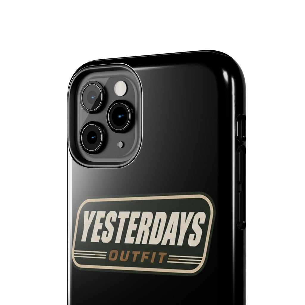 Yesterdays Outfit vintage logo Tough Phone Case | retro badge phone cover