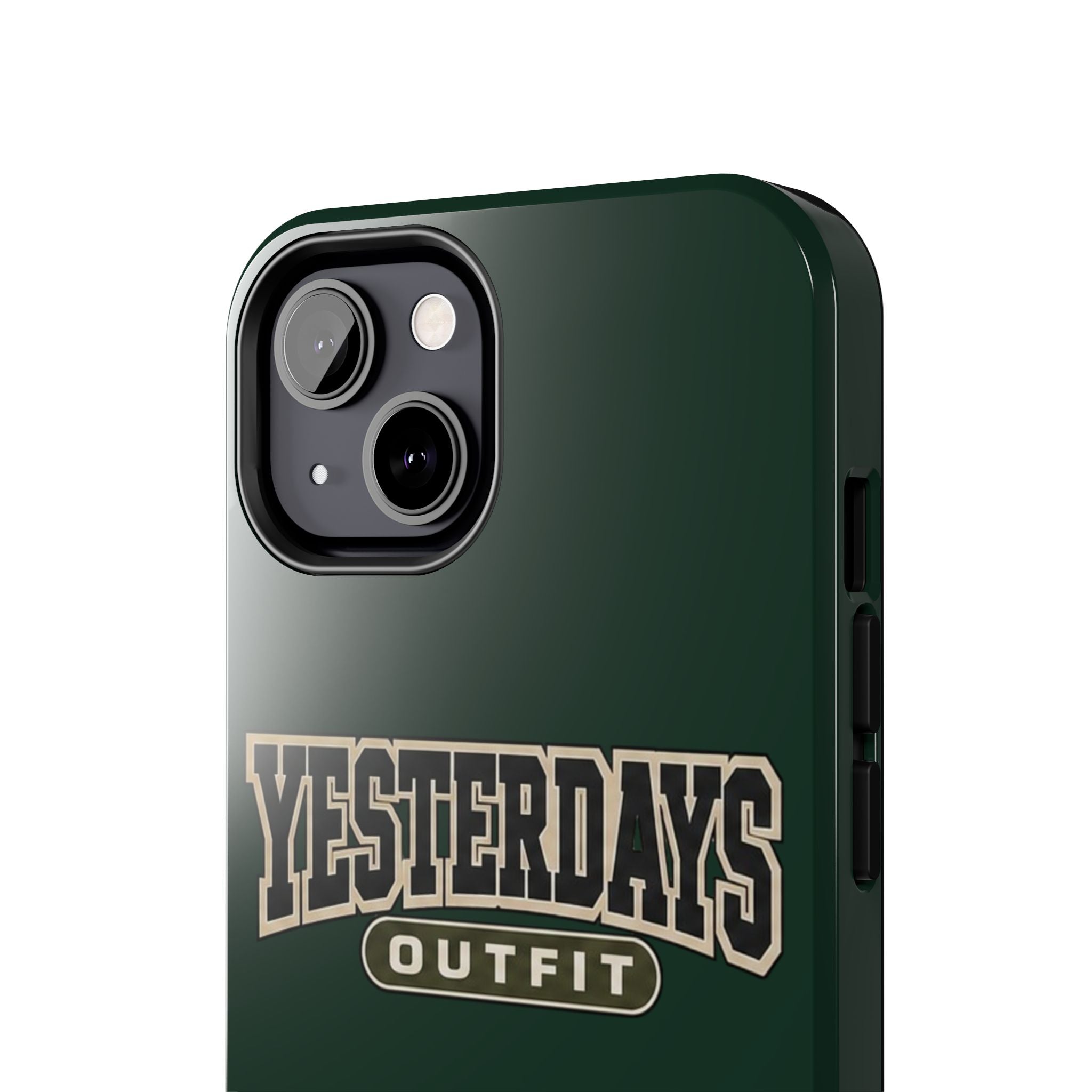 Yesterdays Outfit phone case | Retro collegiate logo, tough protective case