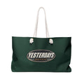 Yesterdays Outfit Logo Weekender Bag | Vintage Oval Logo, Green Canvas