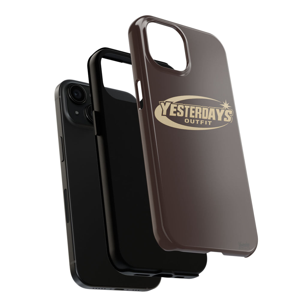 Yesterdays Outfit logo Tough Phone Case | Retro Badge Phone Case