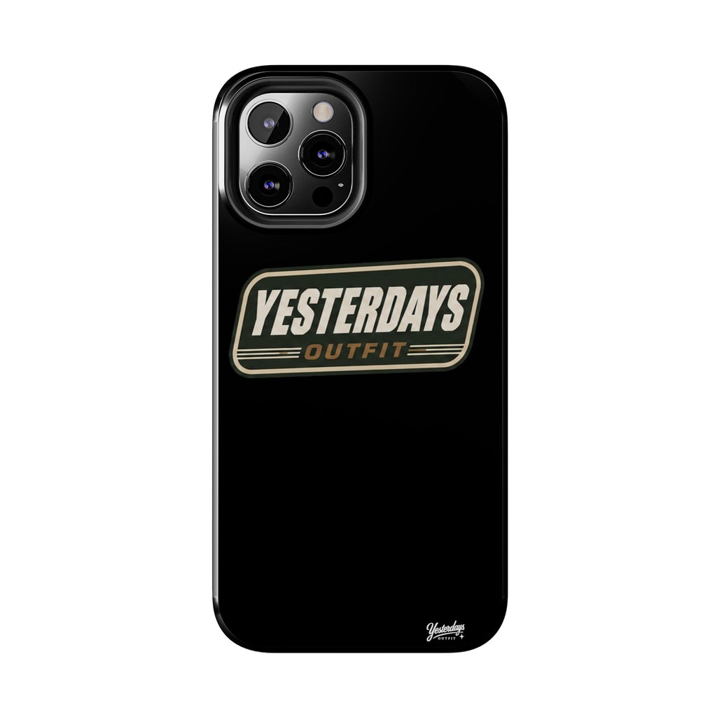 Yesterdays Outfit vintage logo Tough Phone Case | retro badge phone cover