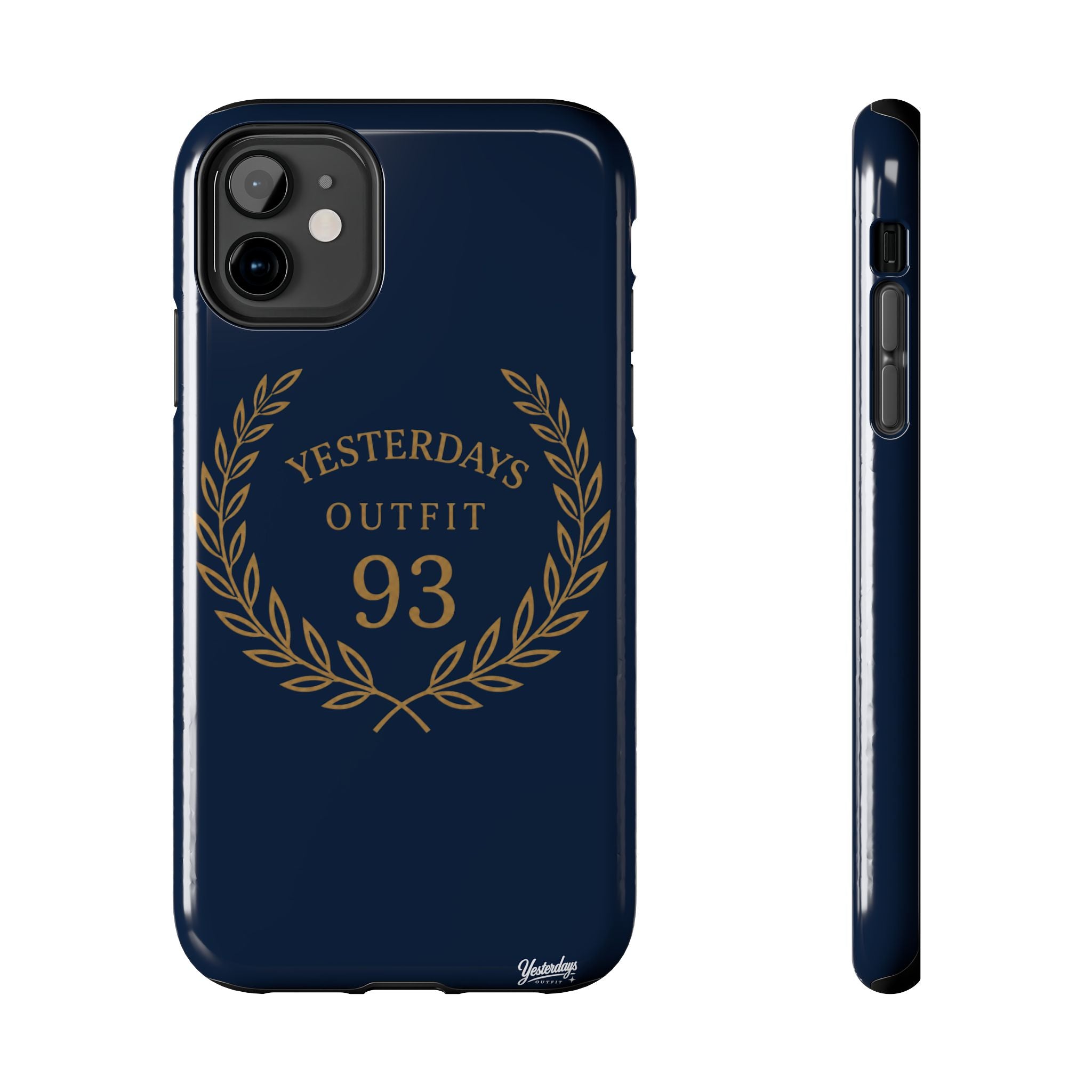 Yesterdays Outfit 93 Phone Case | Laurel Wreath Navy Protective Case