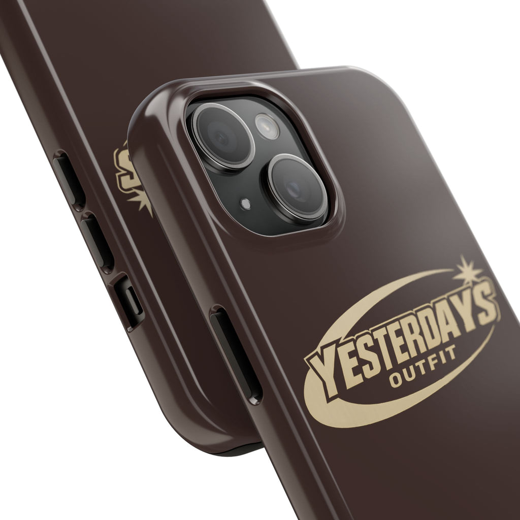 Yesterdays Outfit logo Tough Phone Case | Retro Badge Phone Case