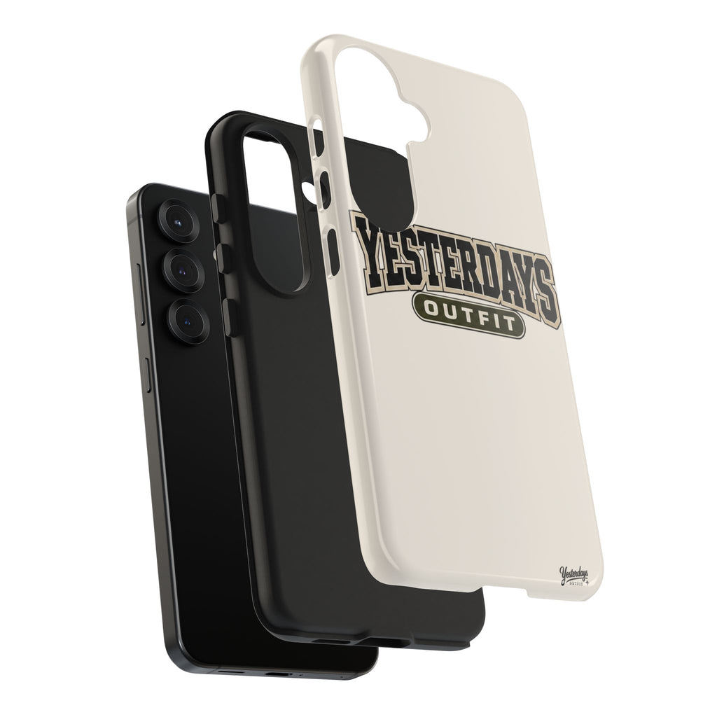 Yesterdays Outfit Phone Case | Retro Collegiate Logo, Tough Phone Case