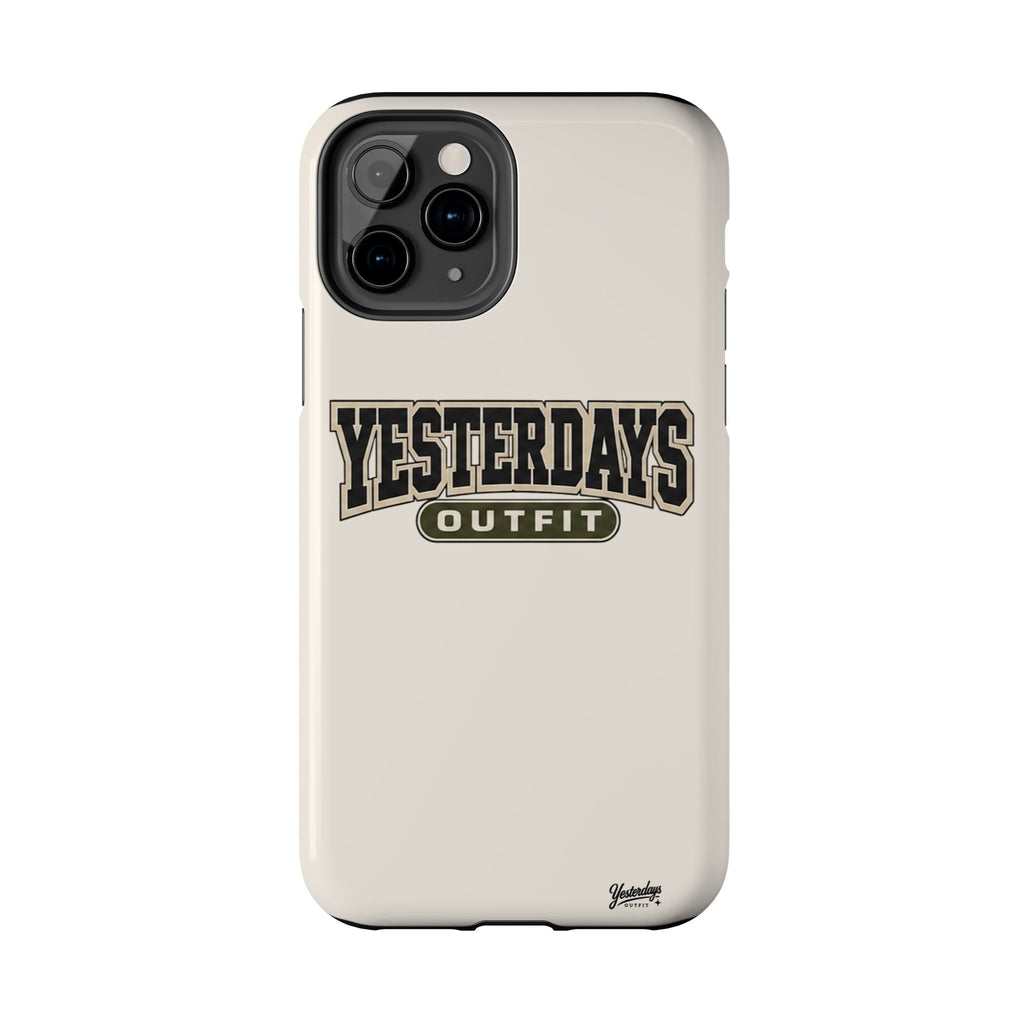 Yesterdays Outfit Phone Case | Retro Collegiate Logo, Tough Phone Case