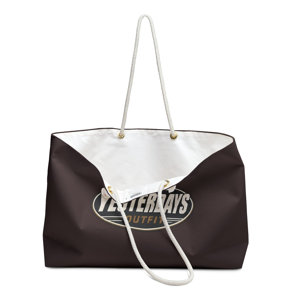Yesterdays Outfit Logo Weekender Bag | Vintage Oval Logo Tote