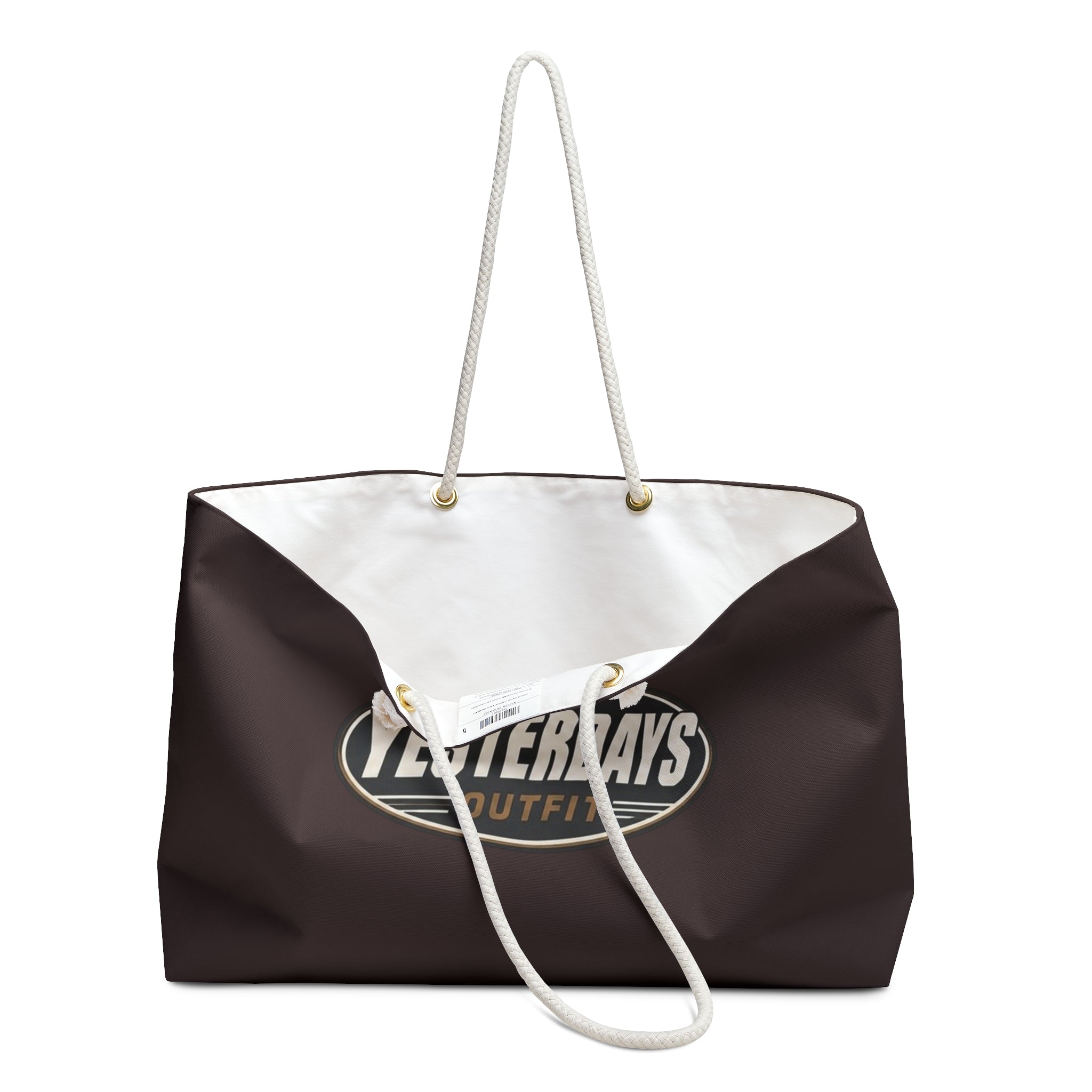 Yesterdays Outfit Logo Weekender Bag | Vintage Oval Logo Tote