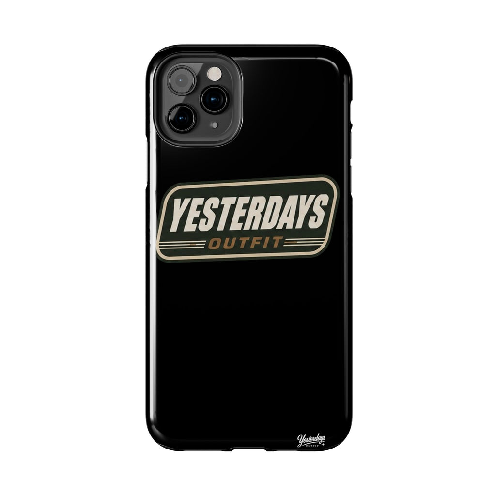 Yesterdays Outfit vintage logo Tough Phone Case | retro badge phone cover
