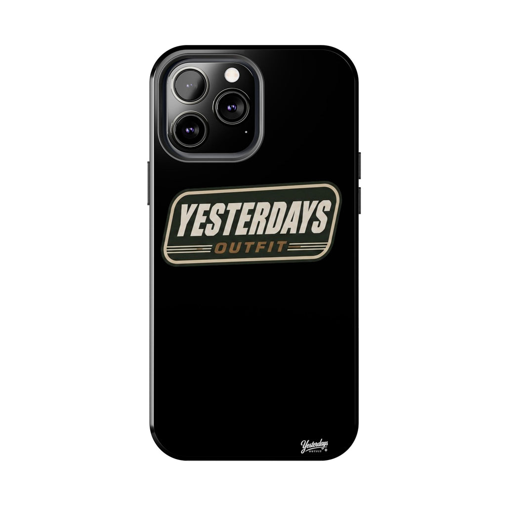 Yesterdays Outfit vintage logo Tough Phone Case | retro badge phone cover