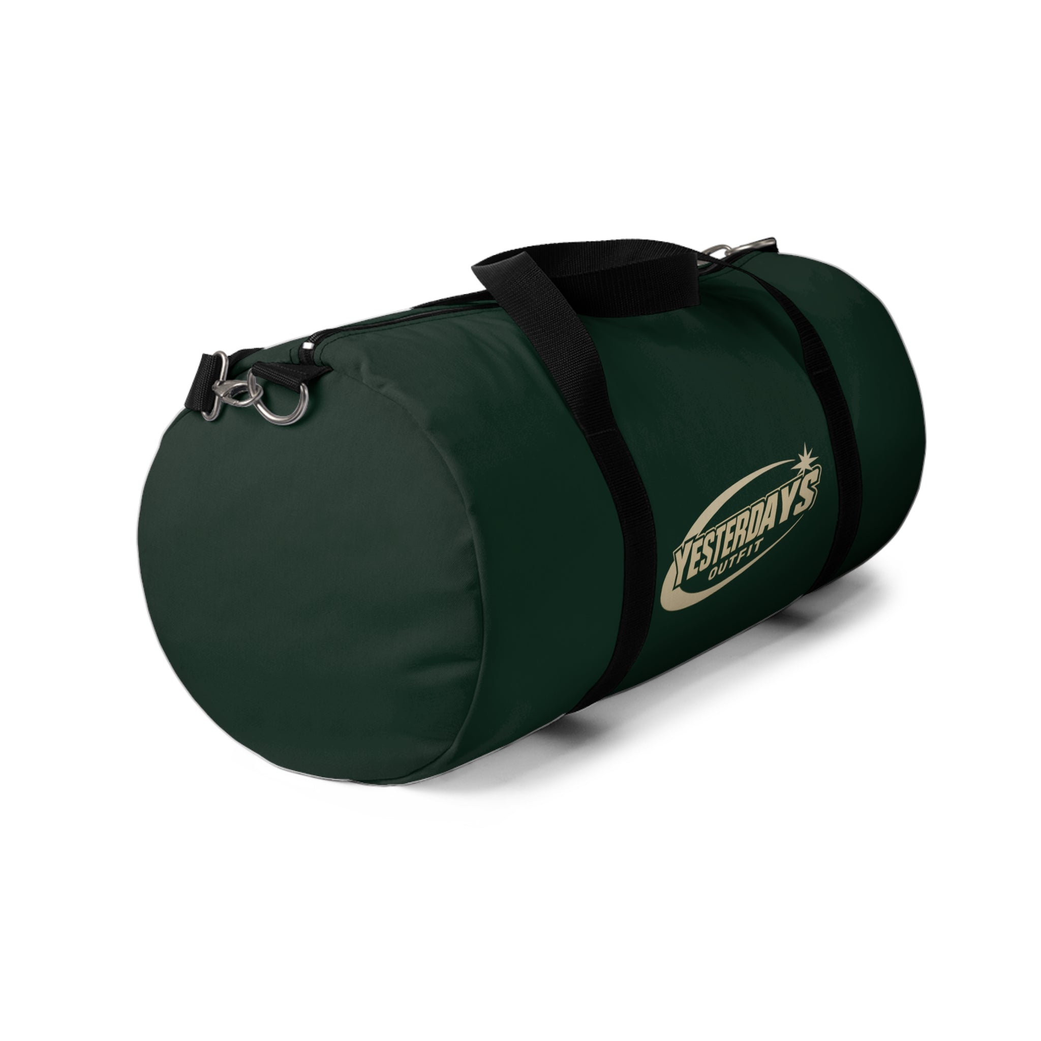 Yesterdays Outfit Logo Duffel Bag | Green Travel Gym Weekender