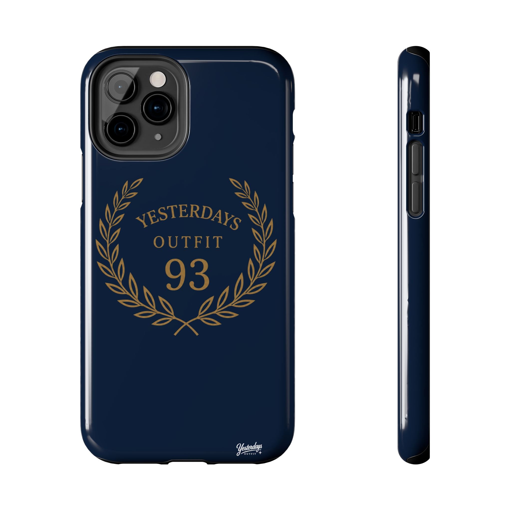 Yesterdays Outfit 93 Phone Case | Laurel Wreath Navy Protective Case