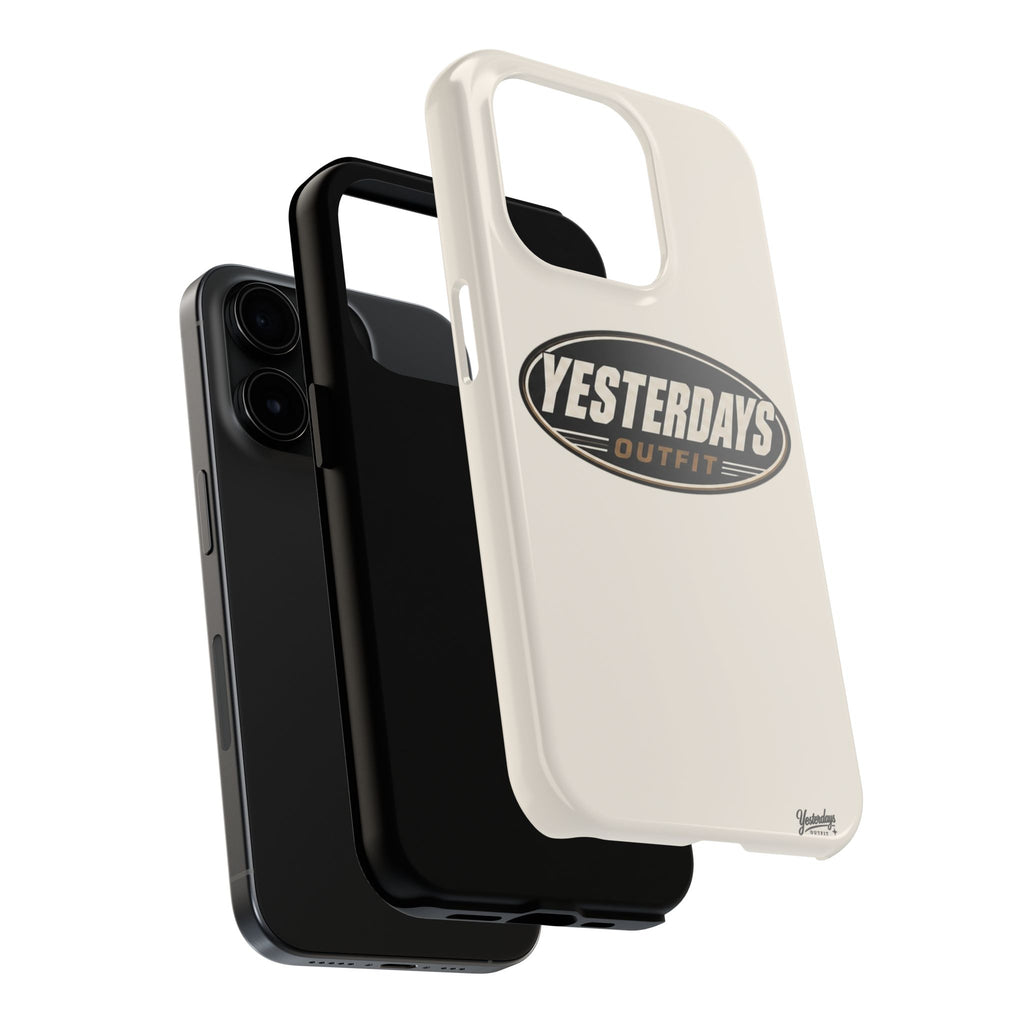 Yesterdays Outfit phone case | Tough Phone Cases, retro oval logo
