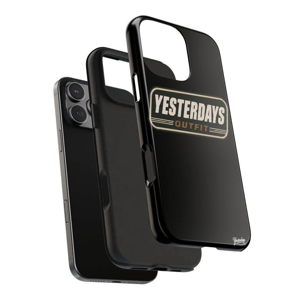 Yesterdays Outfit vintage logo Tough Phone Case | retro badge phone cover