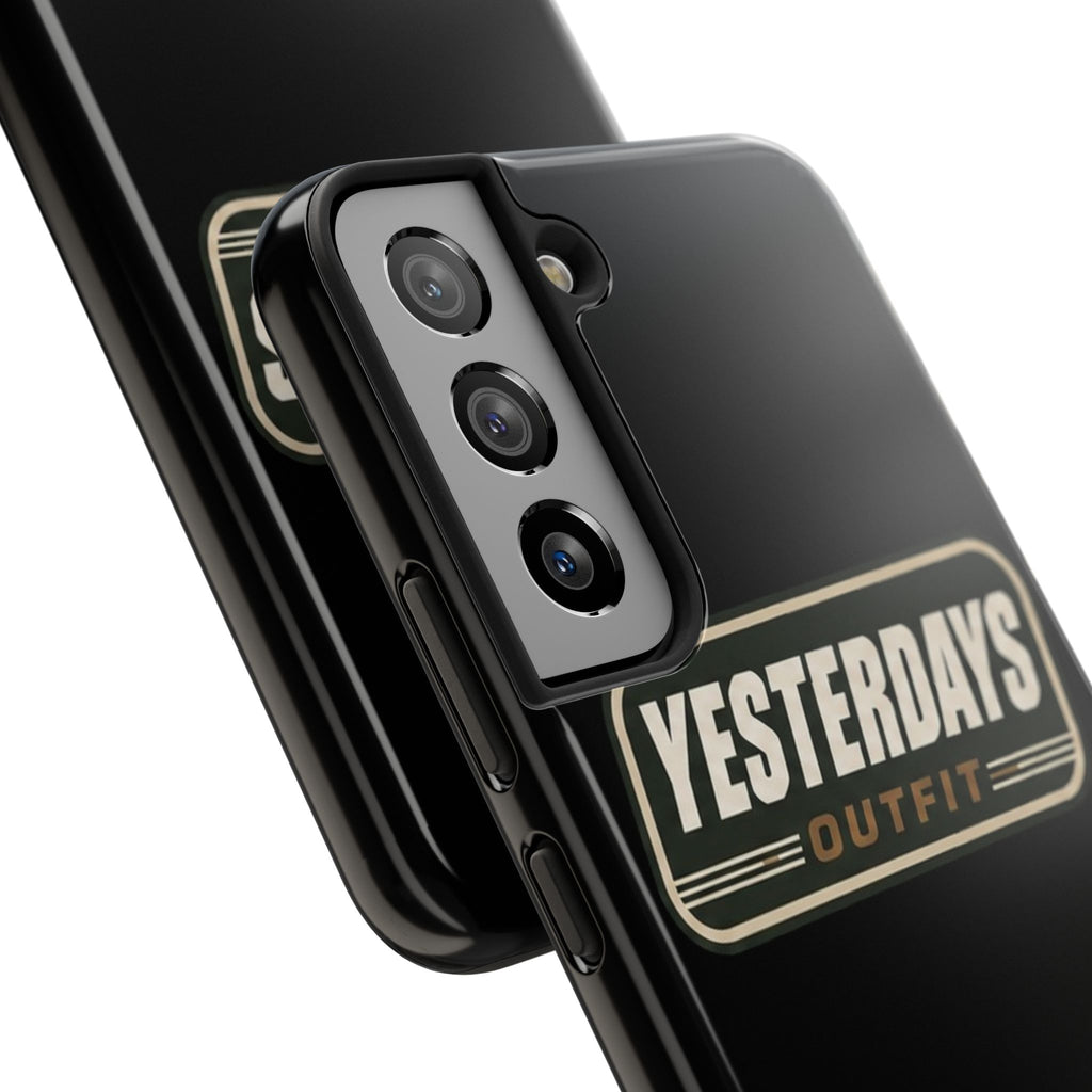 Yesterdays Outfit vintage logo Tough Phone Case | retro badge phone cover