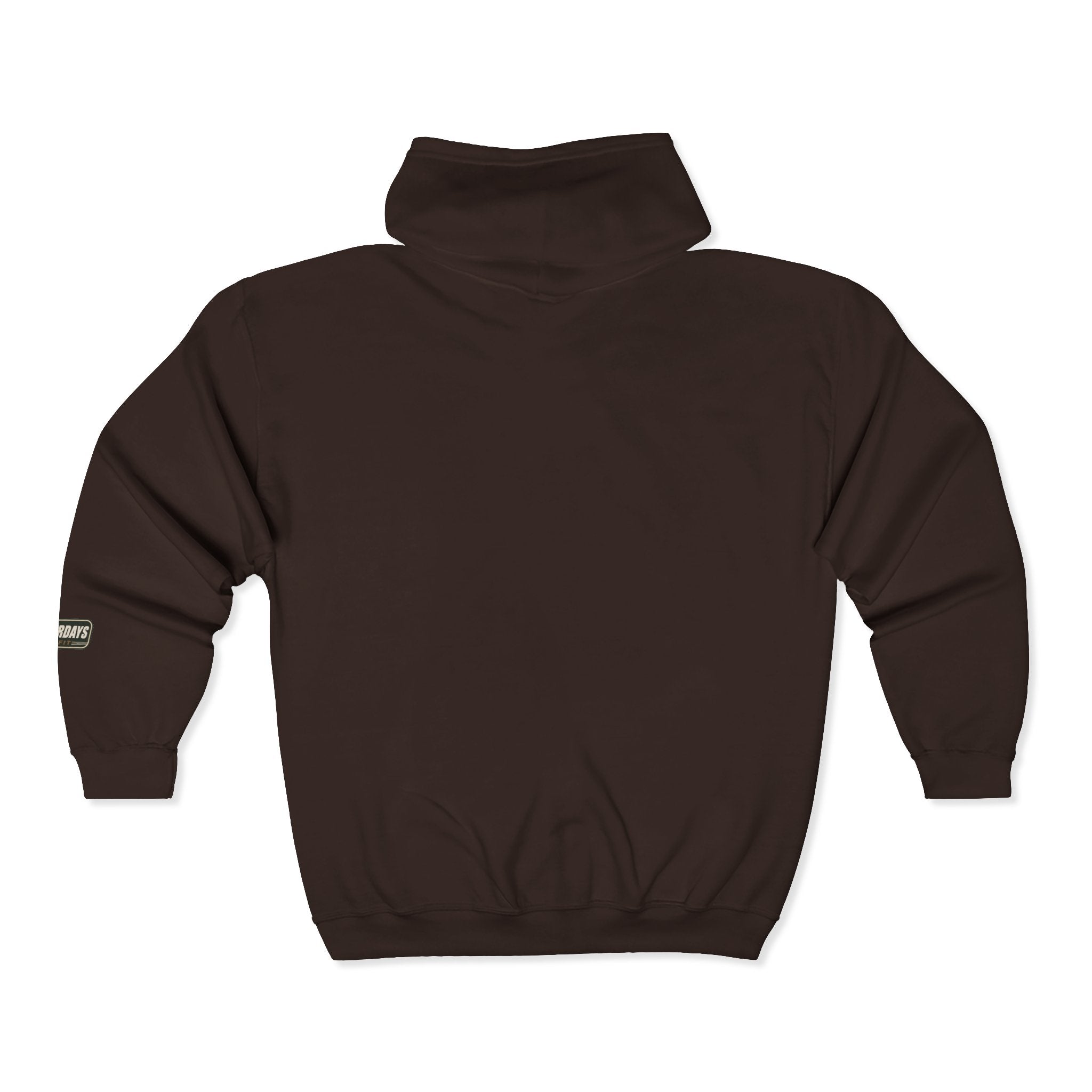 Yesterdays Outfit oval logo Full Zip Hoodie | Vintage badge sweatshirt