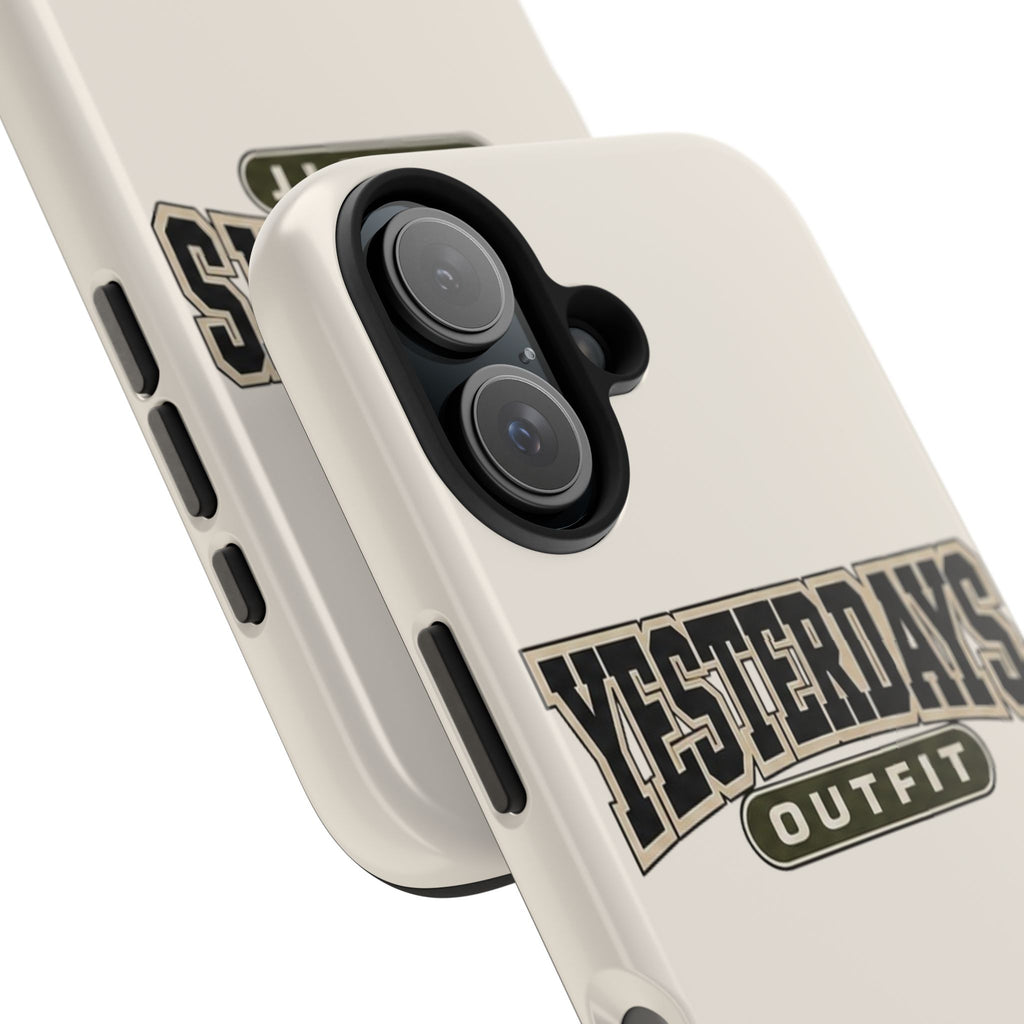 Yesterdays Outfit Phone Case | Retro Collegiate Logo, Tough Phone Case