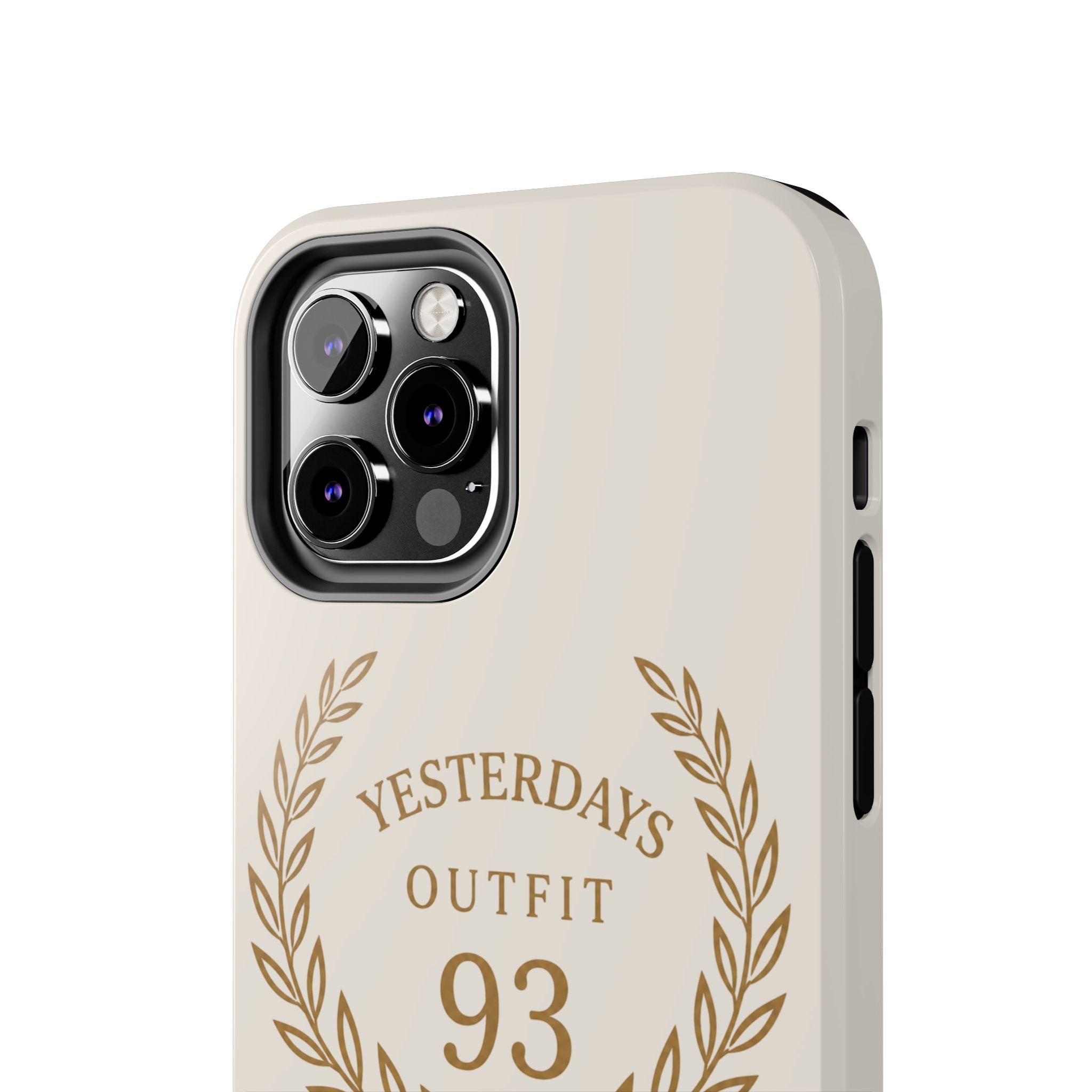 Yesterdays Outfit 93 phone case | laurel wreath vintage number design