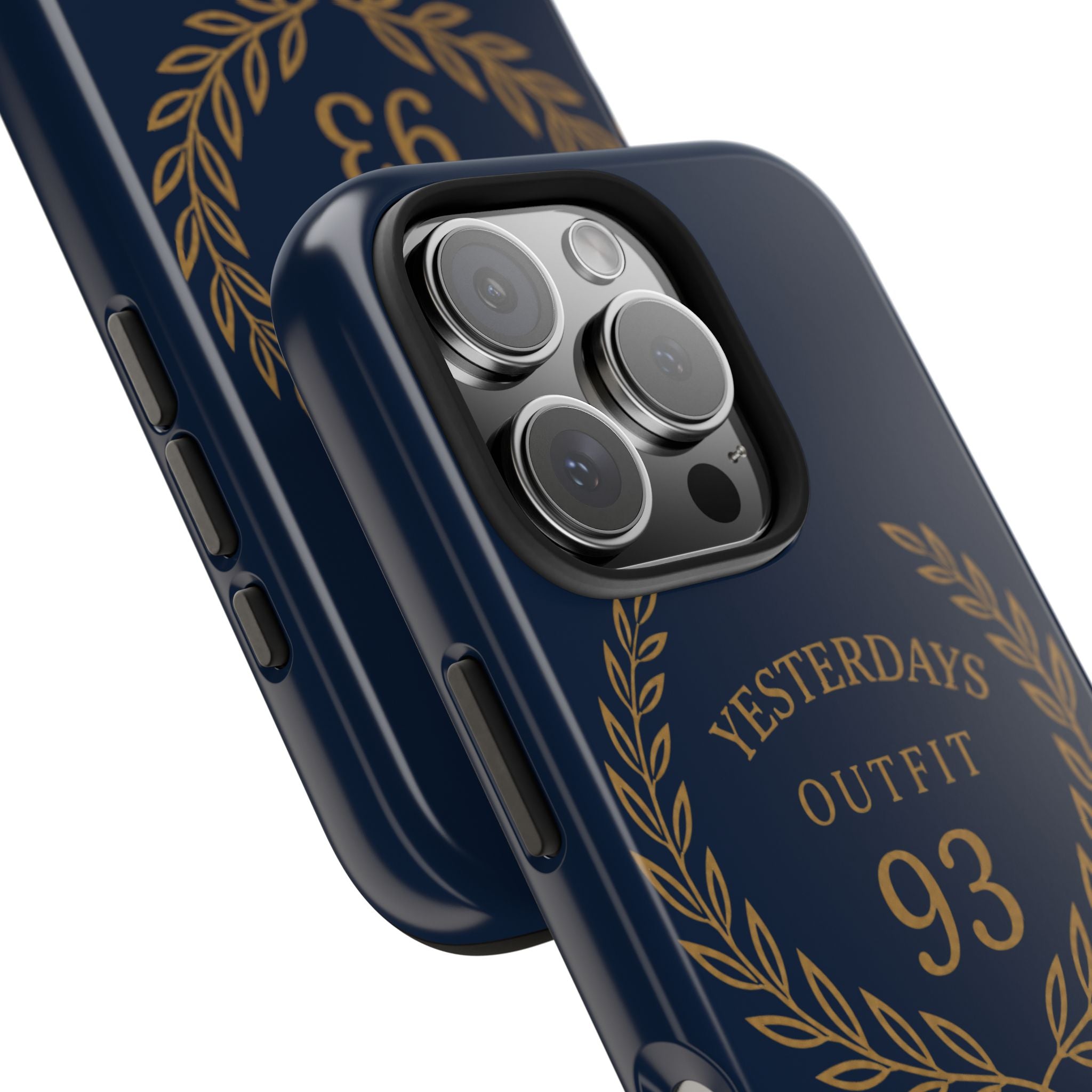 Yesterdays Outfit 93 Phone Case | Laurel Wreath Navy Protective Case