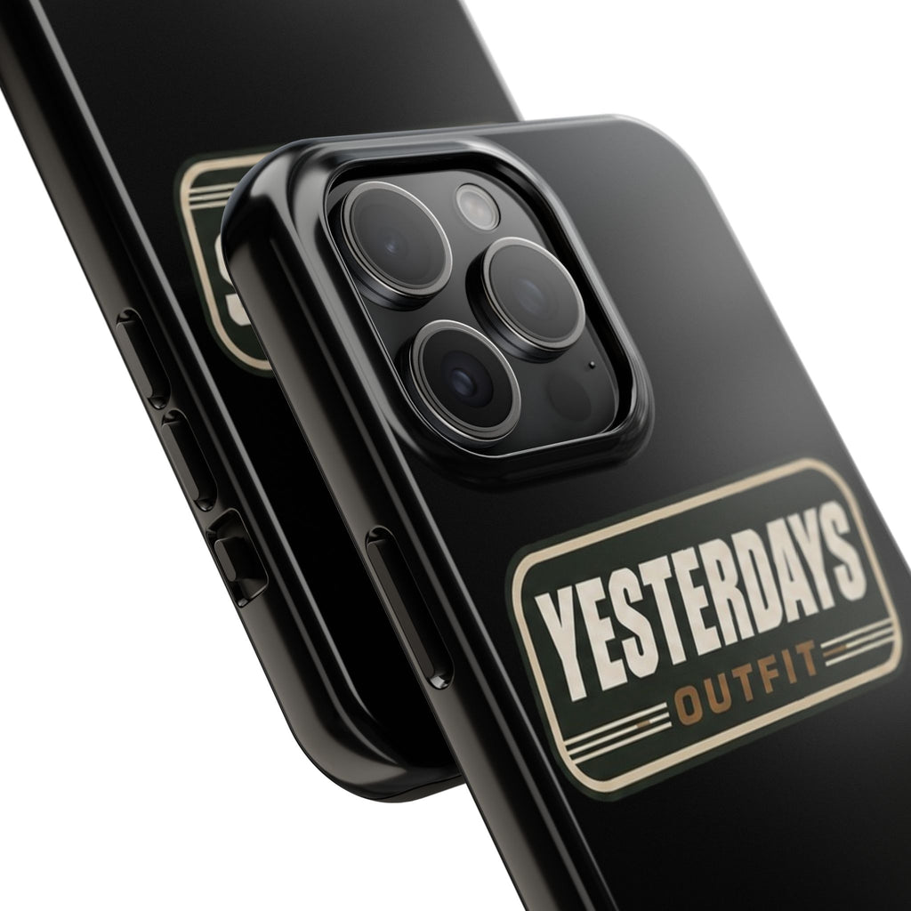 Yesterdays Outfit vintage logo Tough Phone Case | retro badge phone cover