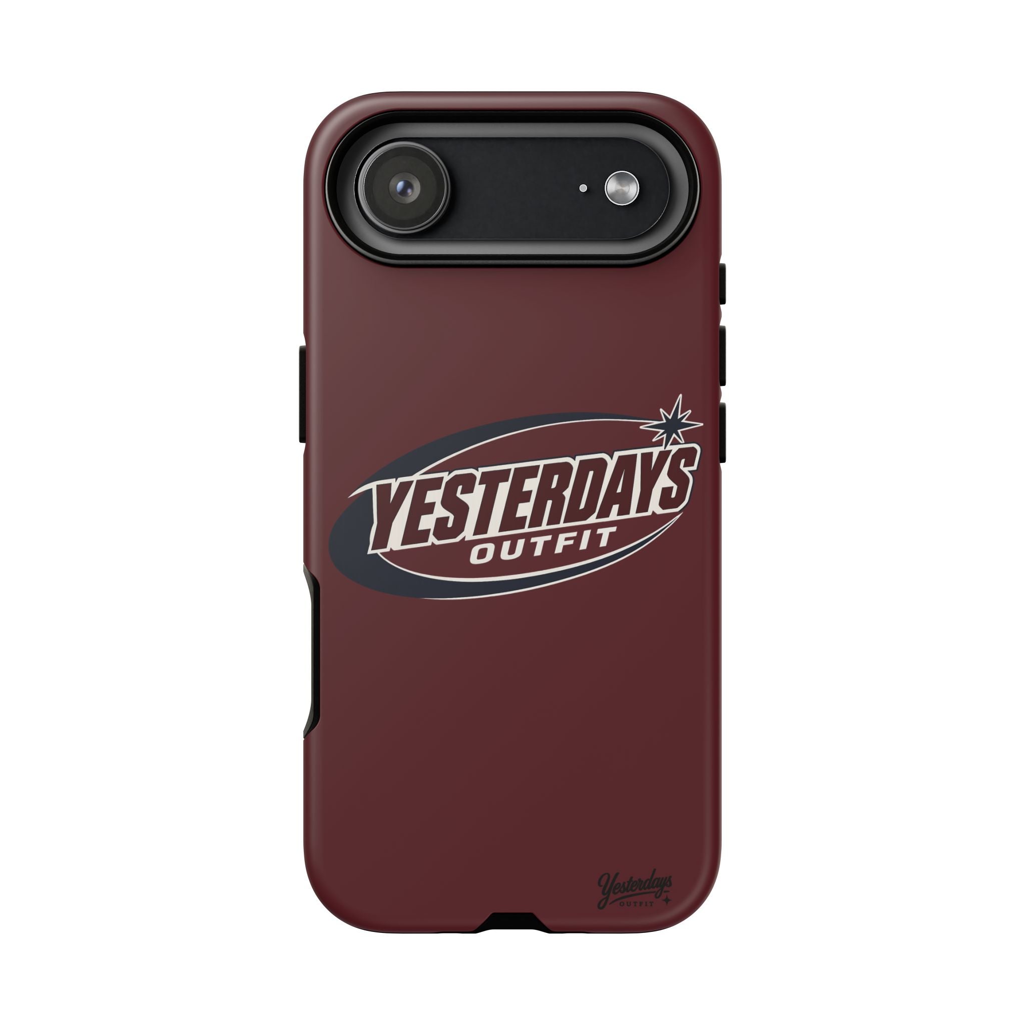 Retro Star | Burgundy Phone Case