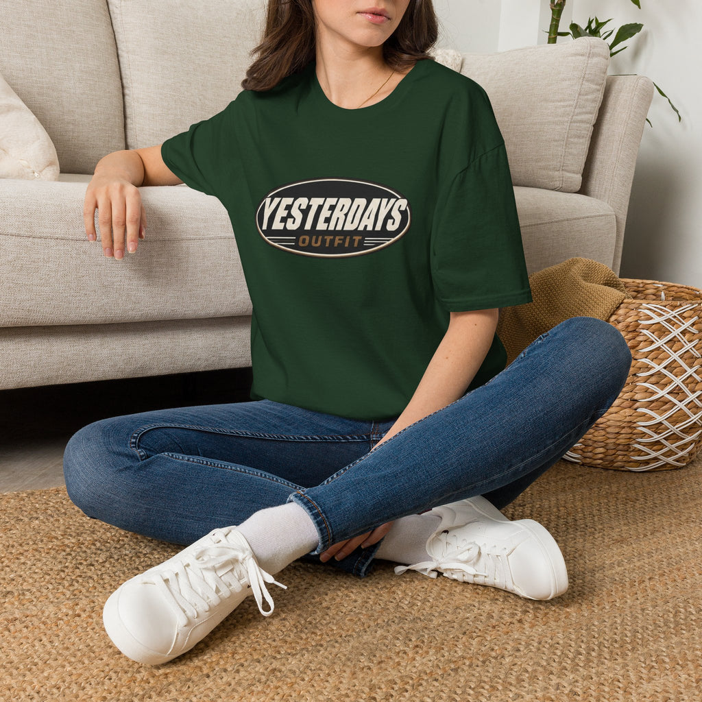 Yesterdays Outfit logo T-Shirt | Vintage oval graphic tee