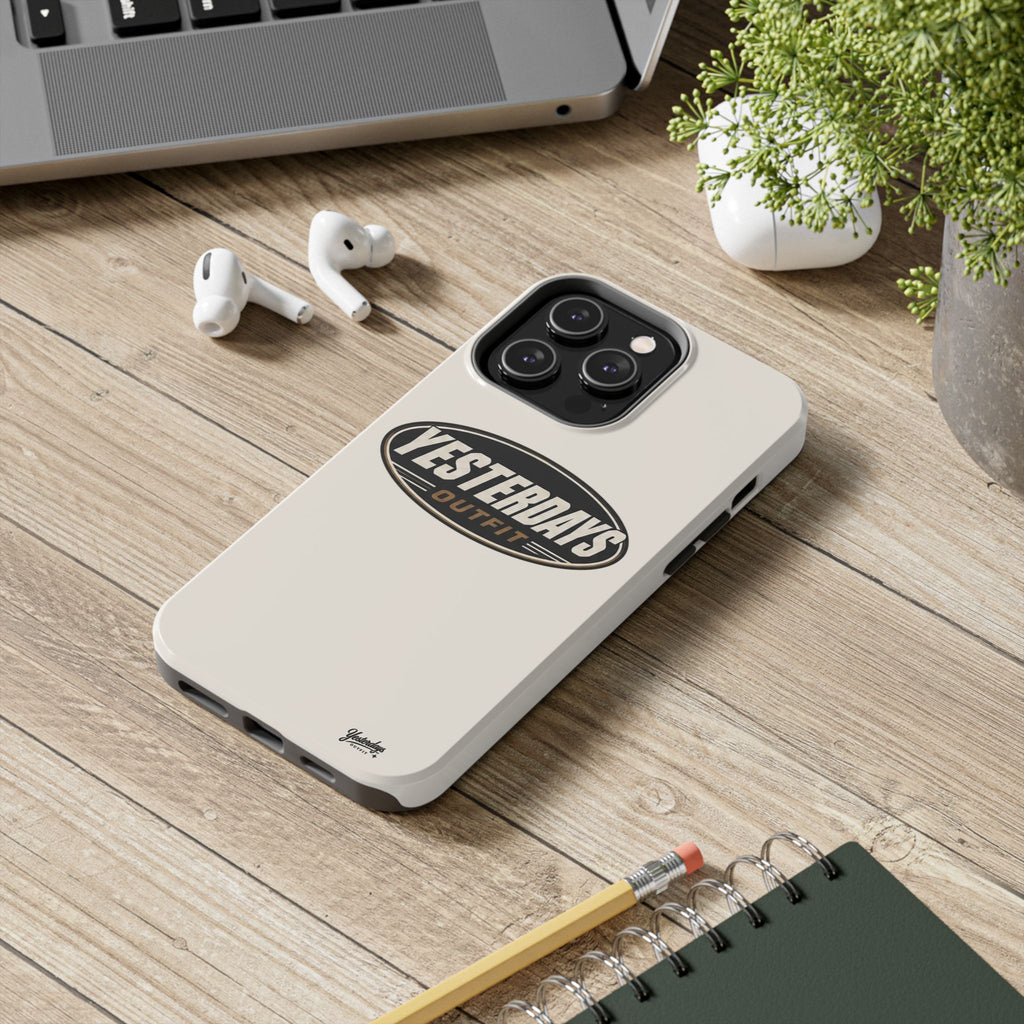 Yesterdays Outfit phone case | Tough Phone Cases, retro oval logo