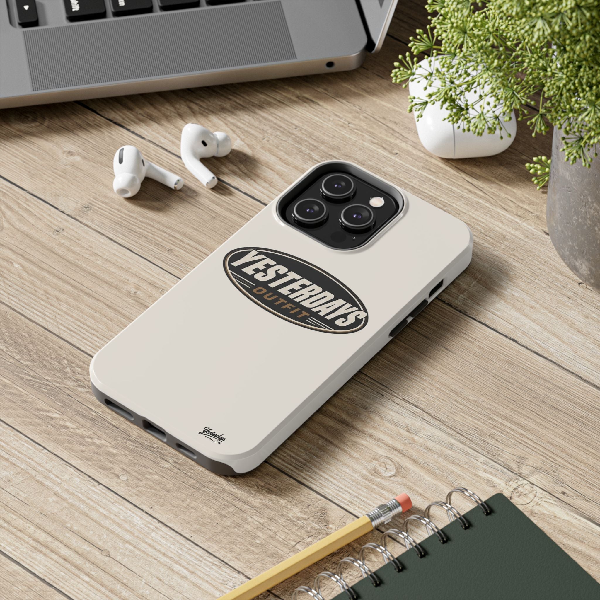 Yesterdays Outfit phone case | Tough Phone Cases, retro oval logo