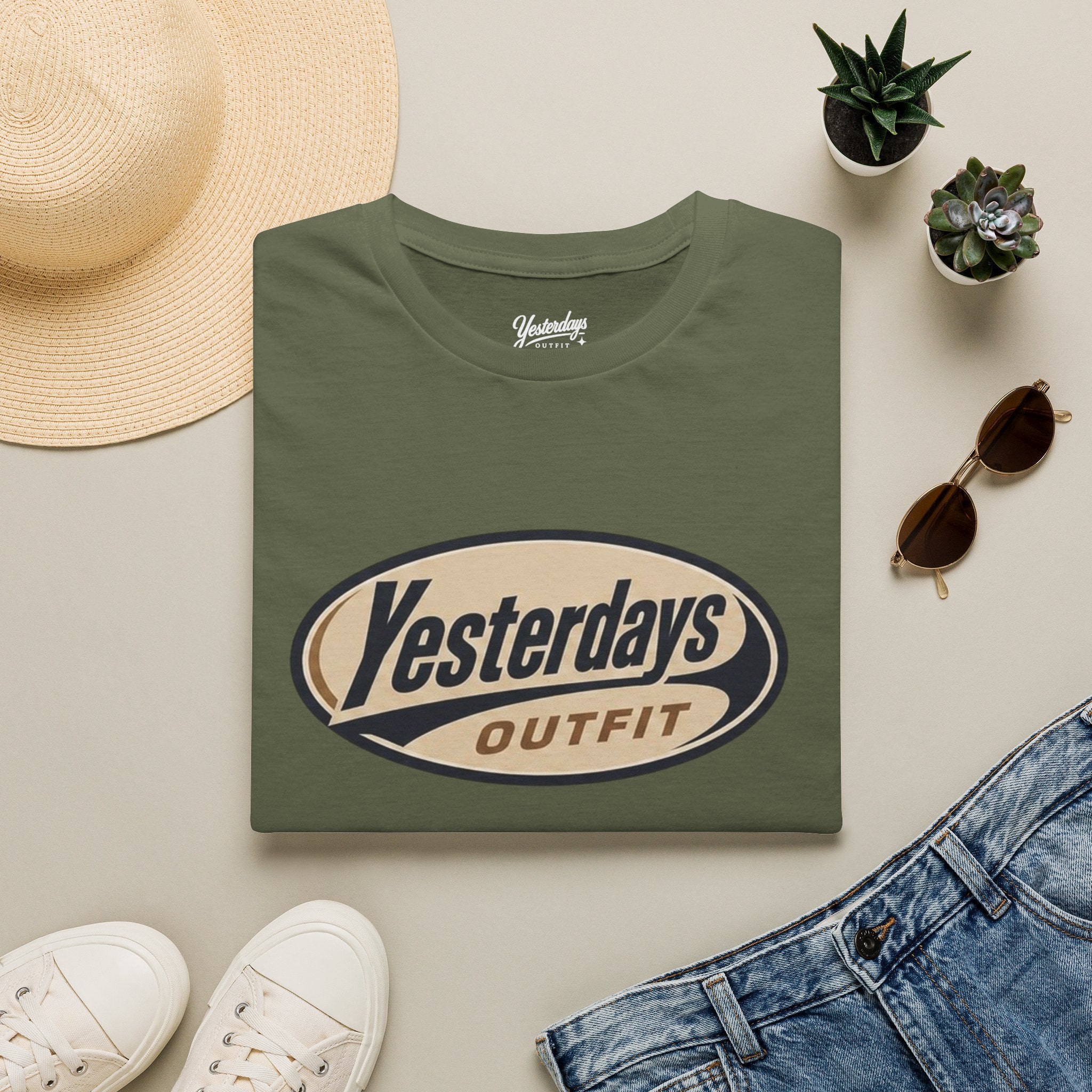 Yesterdays Outfit logo T-Shirt | vintage oval graphic tee