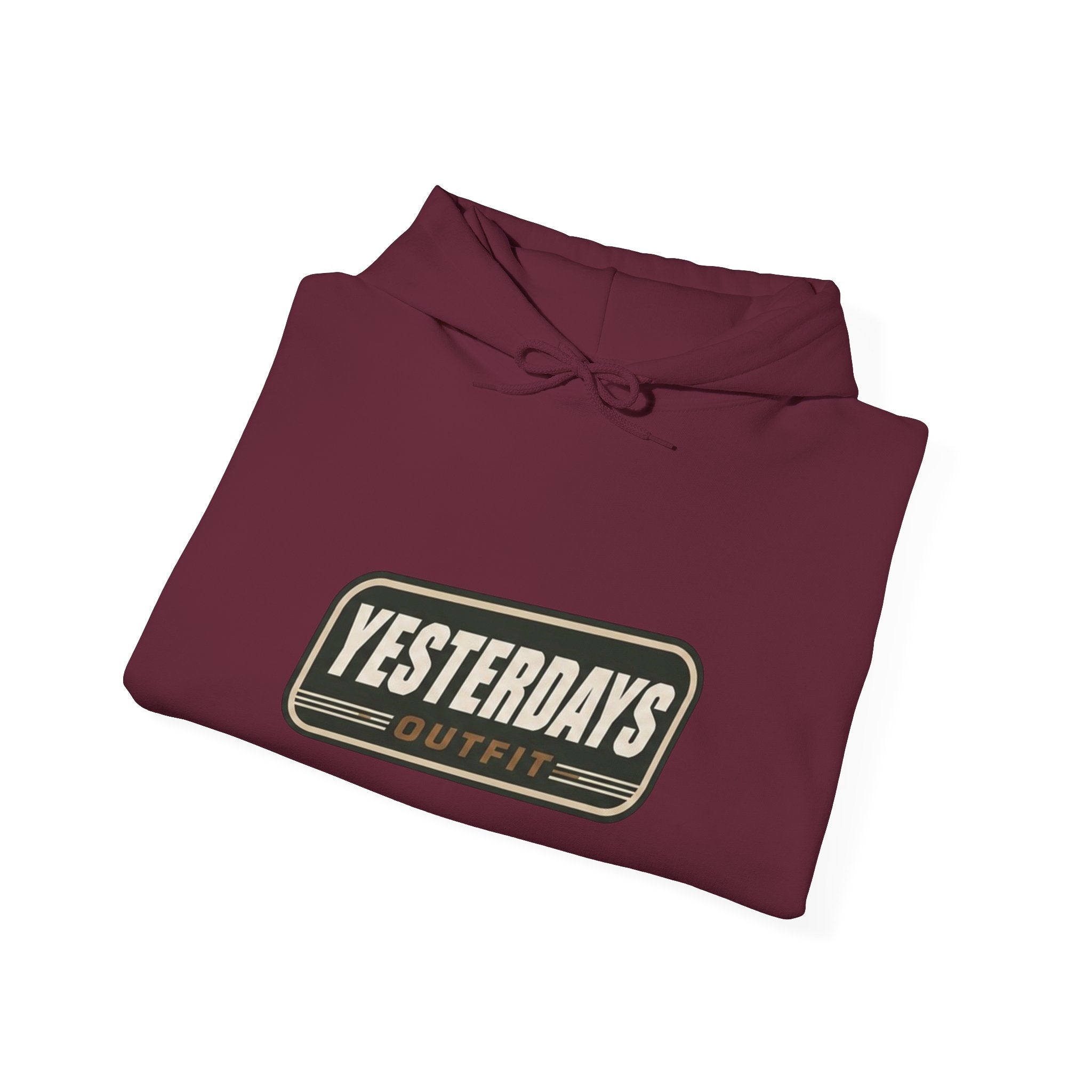Yesterdays Outfit logo Hoodie | Vintage Patch Graphic Sweatshirt
