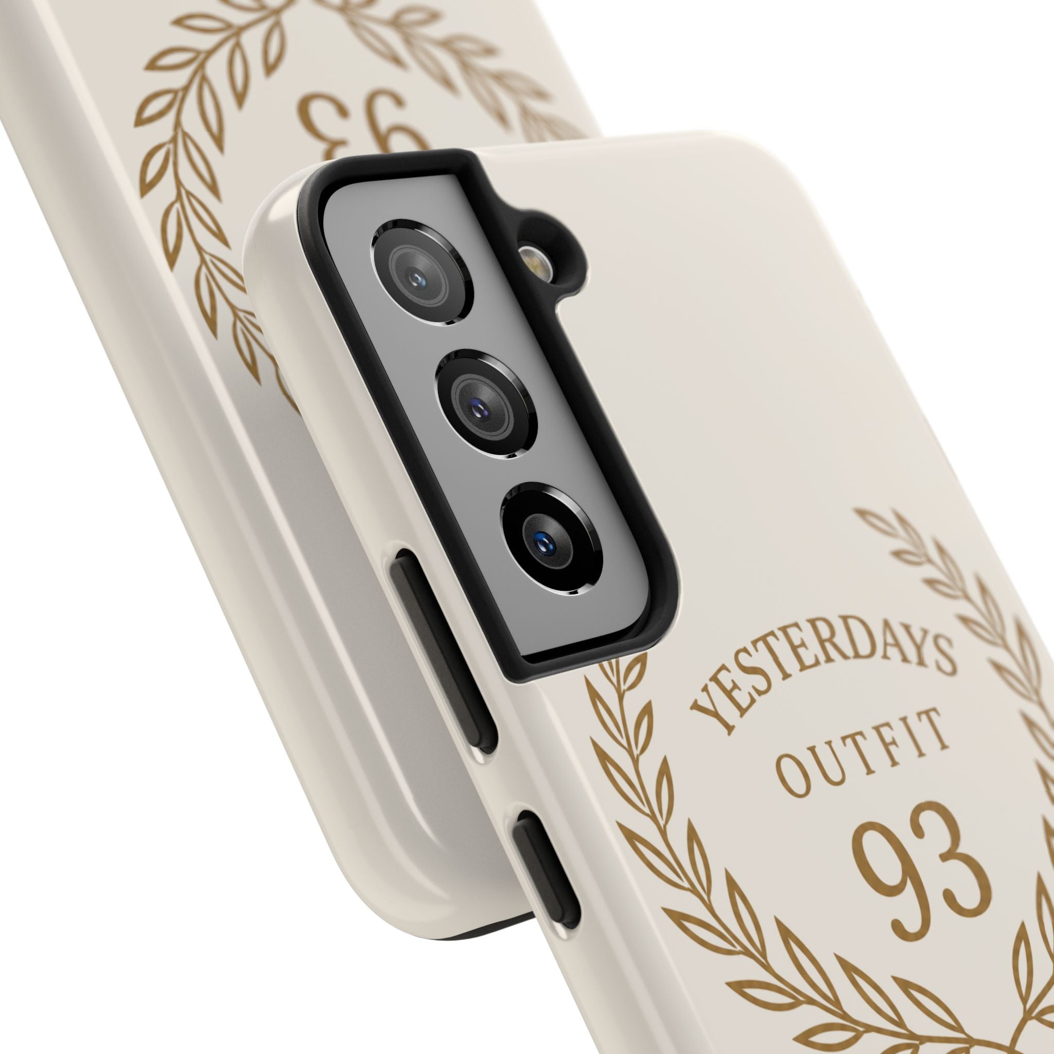 Yesterdays Outfit 93 phone case | laurel wreath vintage number design