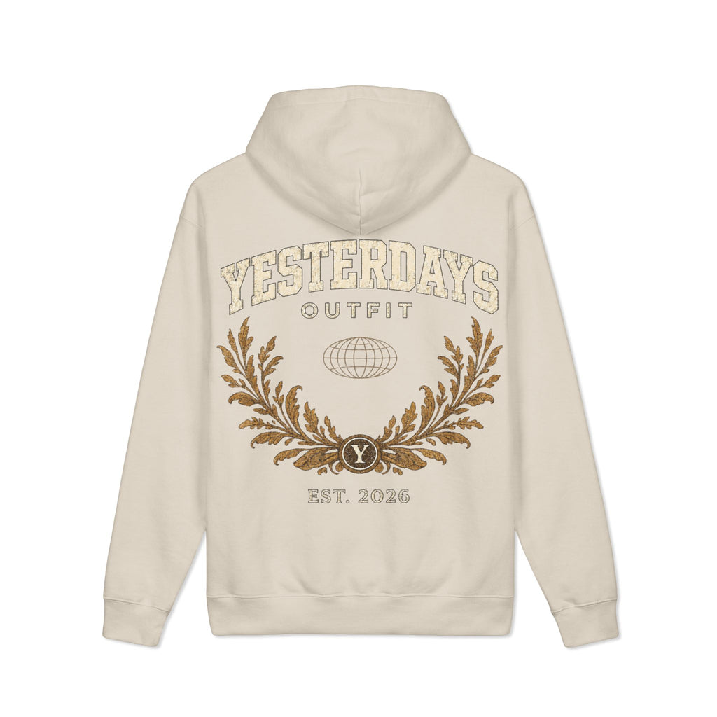 Yesterdays Outfit Laurel Crest Hoodie | Brown Vintage Logo Sweatshirt