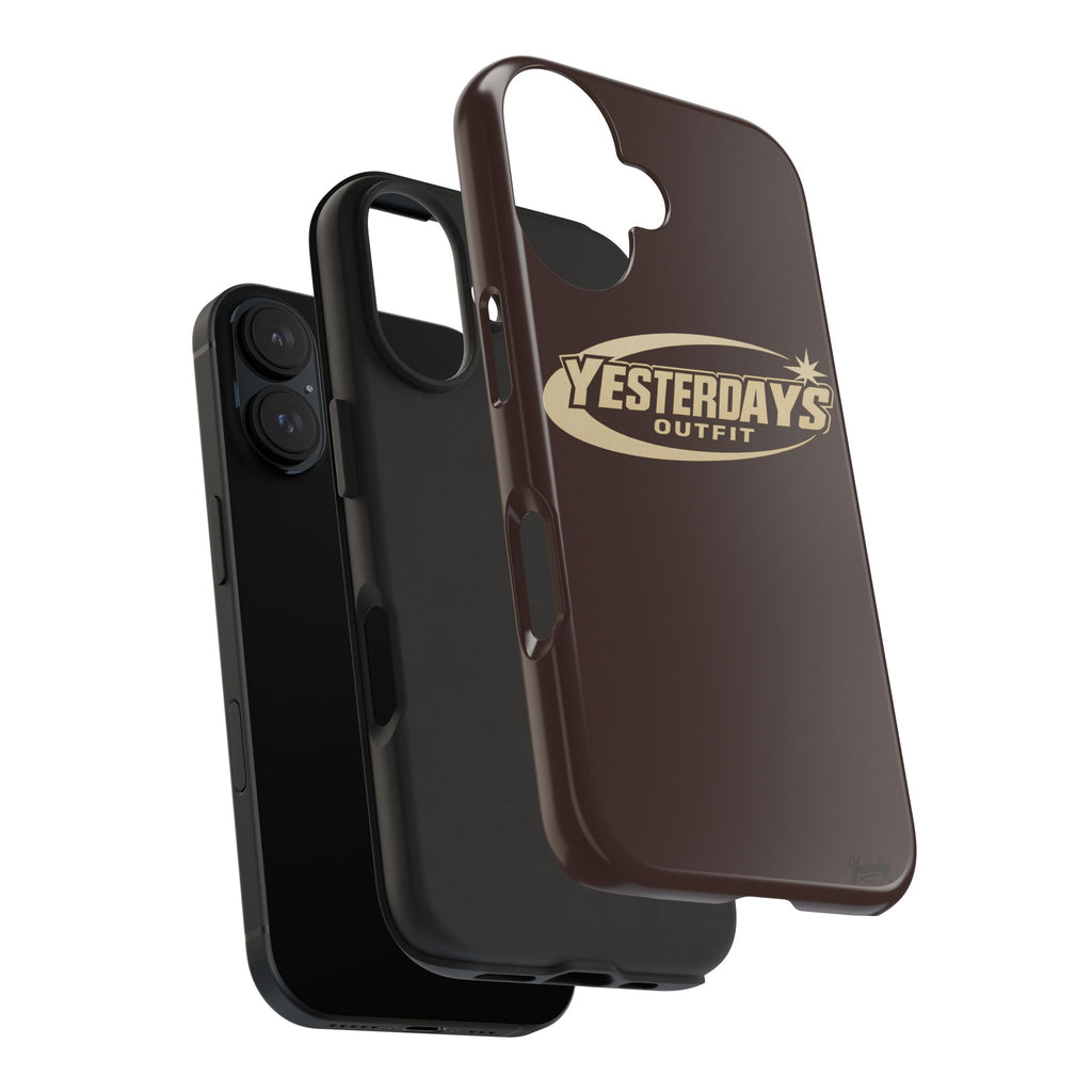 Yesterdays Outfit logo Tough Phone Case | Retro Badge Phone Case