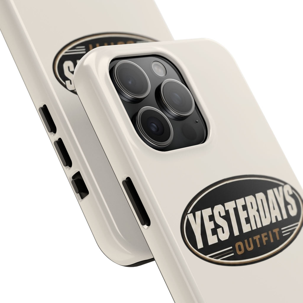Yesterdays Outfit phone case | Tough Phone Cases, retro oval logo