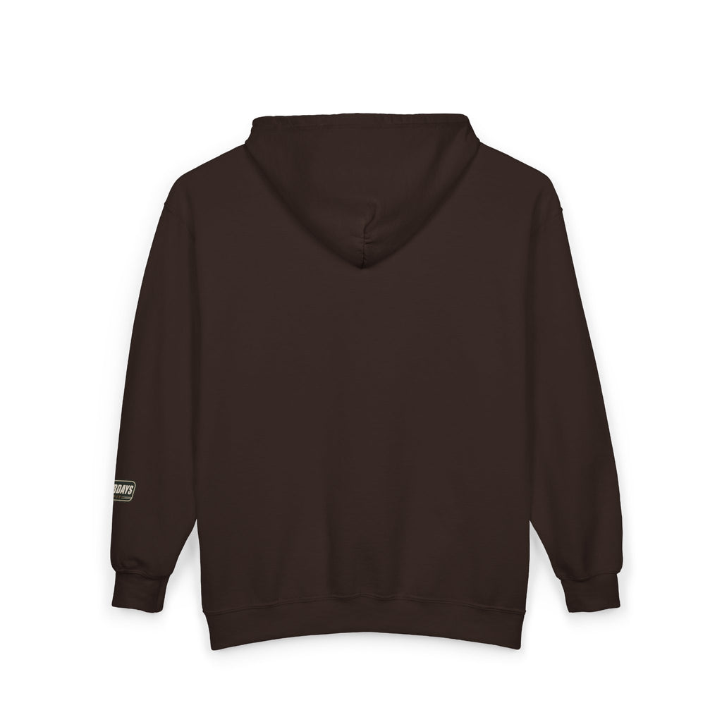 Yesterdays Outfit oval logo Full Zip Hoodie | Vintage badge sweatshirt