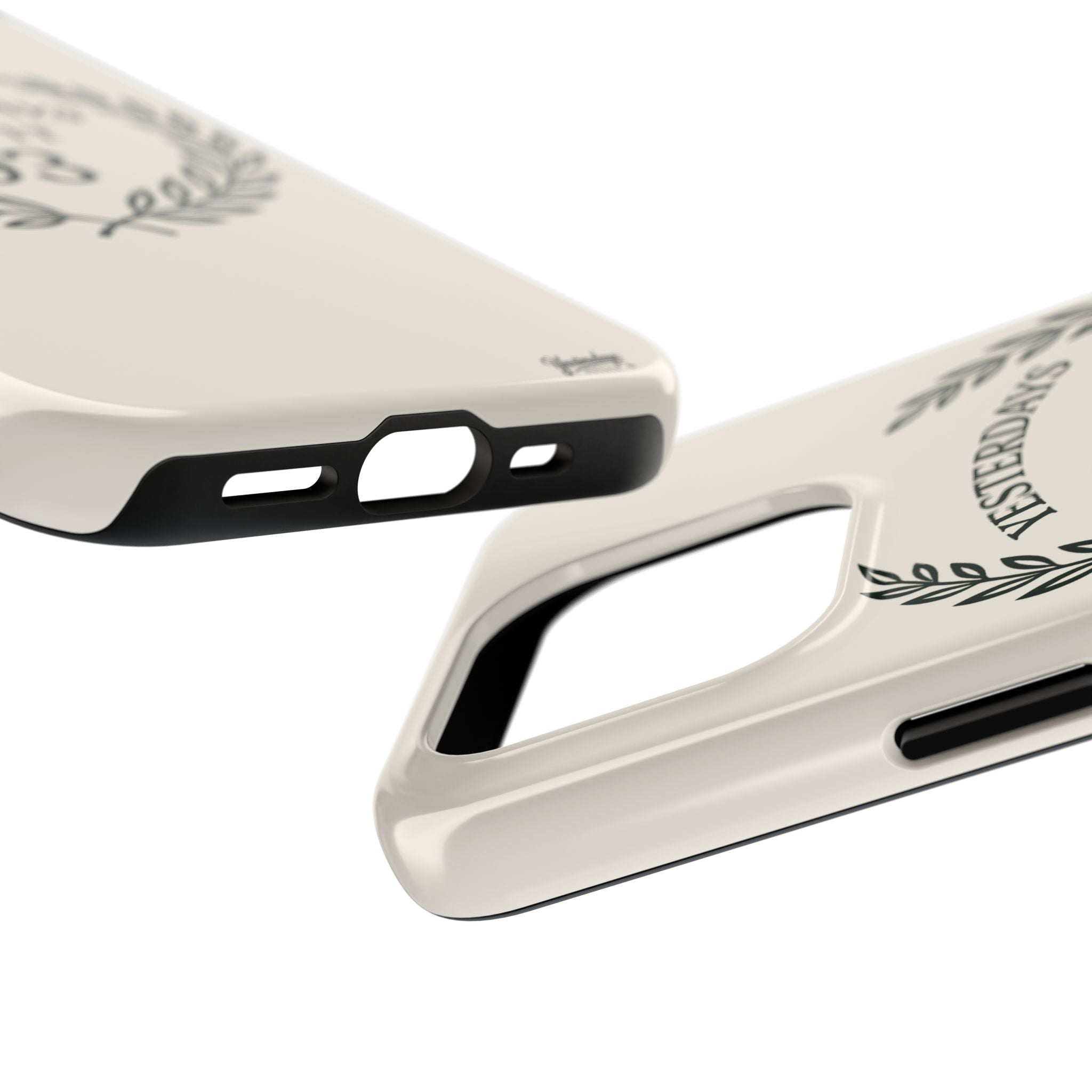 Yesterdays Outfit 93 phone case | laurel wreath graphic