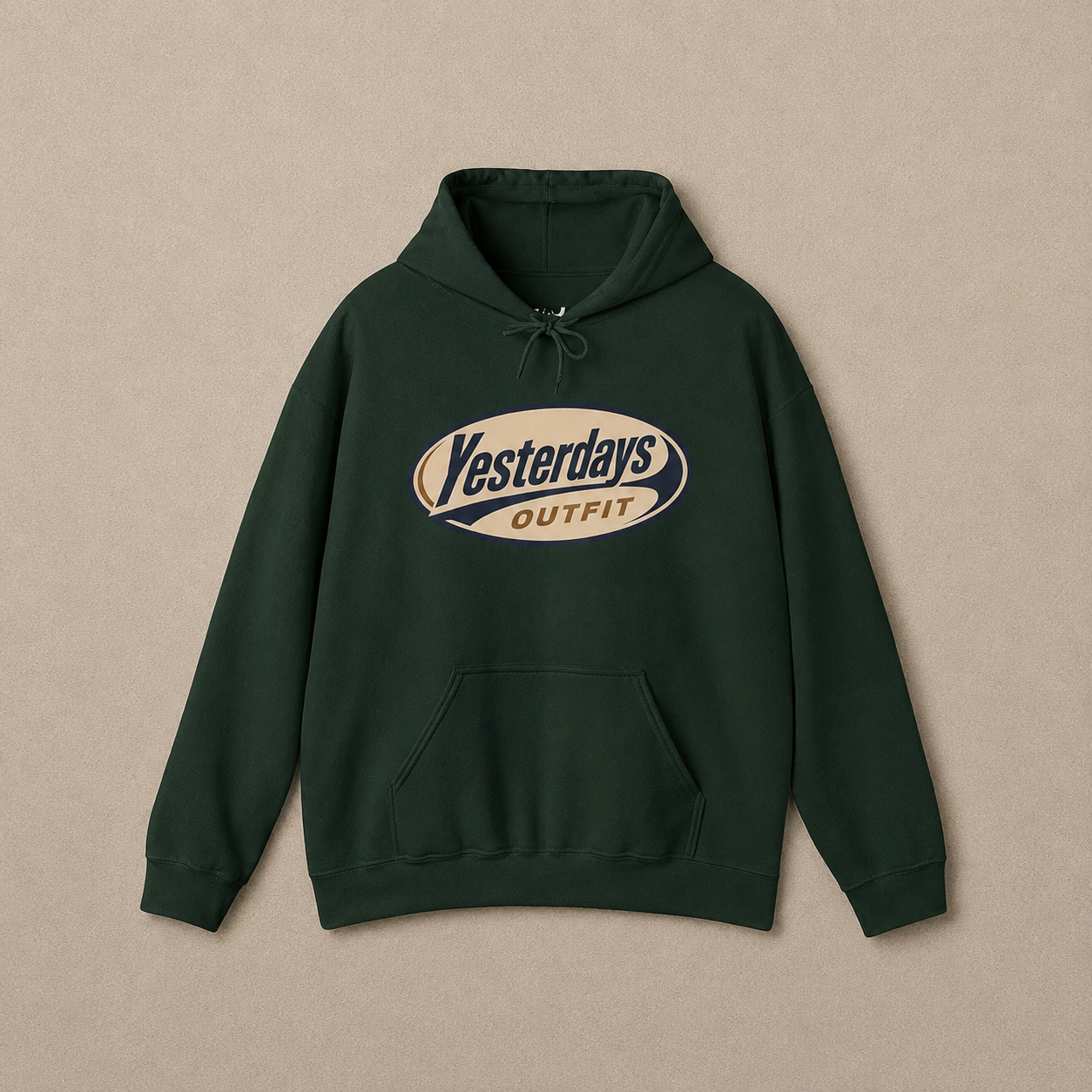Yesterday's Outfit Hoodie — Vintage Oval Logo Pullover