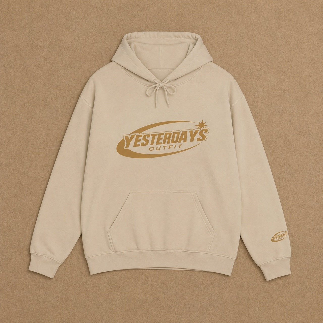 Yesterdays Outfit | Gold Retro Star Hoodie