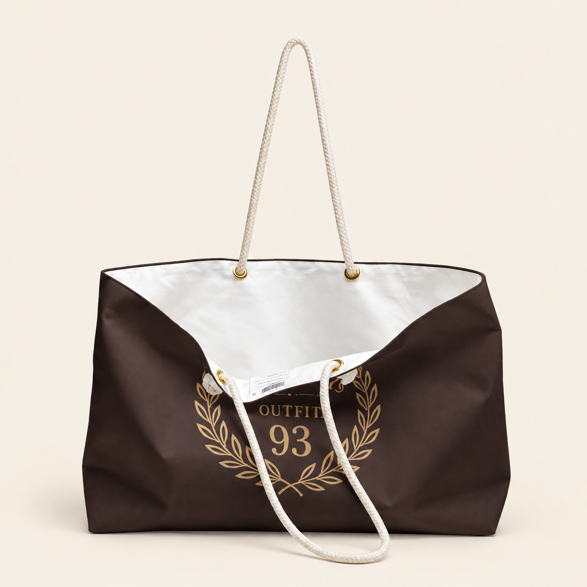 93 Crest | Brown Weekender Bag