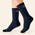 Varsity Navy Crew Socks