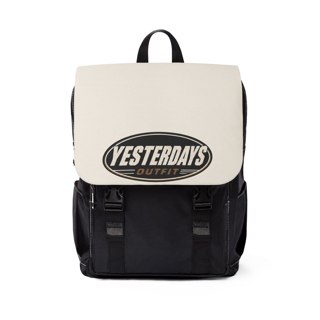 Yesterdays Outfit logo backpack | Shoulder Backpack, Vintage Badge Design