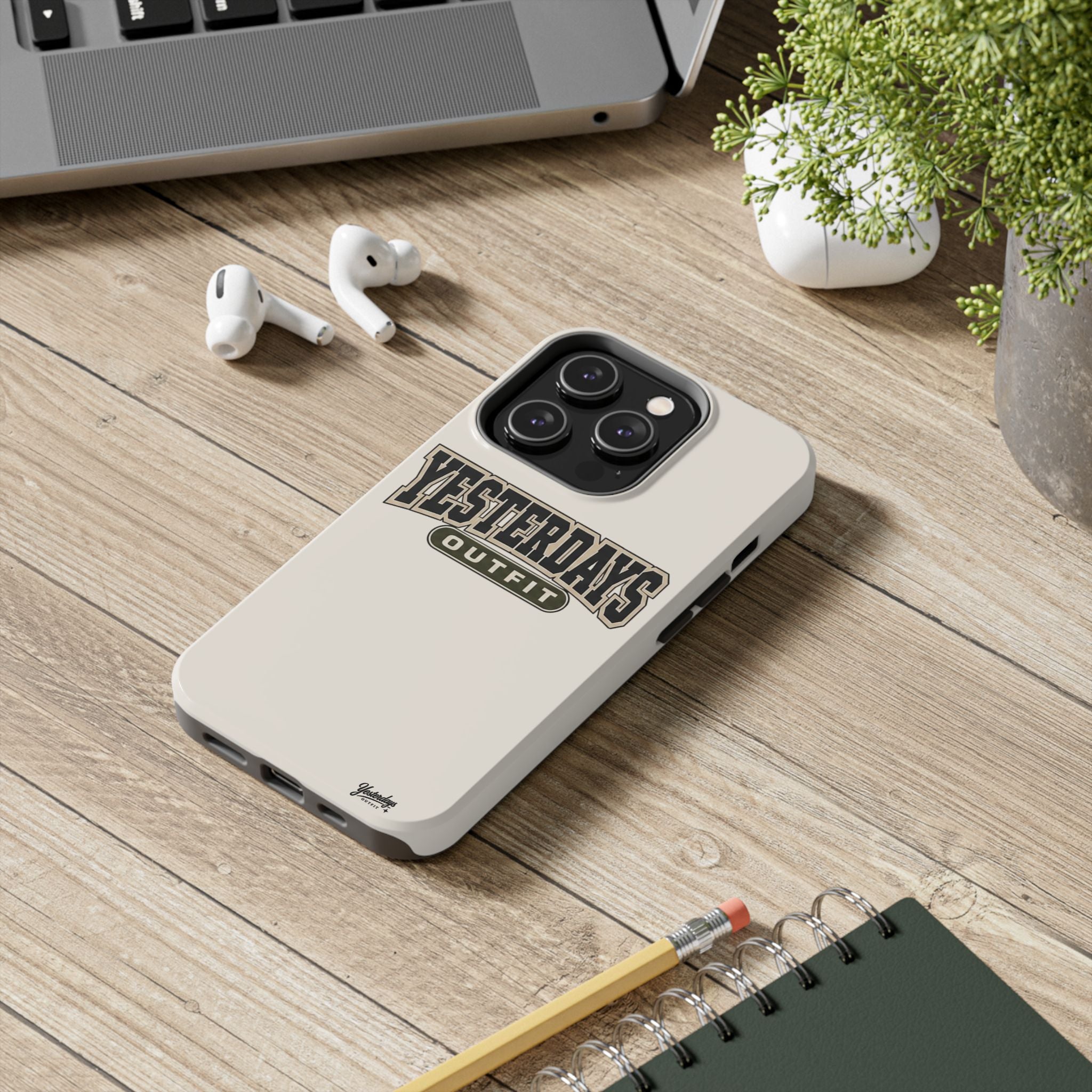 Yesterdays Outfit Phone Case | Retro Collegiate Logo, Tough Phone Case